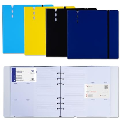 XMLINPER Business Card Holder Organizer, Can be Noted as a Business Card Book Binder Management Book with 168 Card Slots (Royal blue)