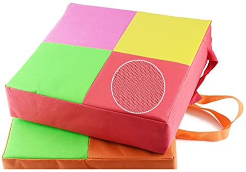 Hochstuhlmatte Sitzerhöhung Weihnachten Party für Esszimmerstühle | Oxford Cloth und Pvc, Stabile Sitzfläche, Sicher Befestigt, für Junge Mädchen ab 2 Jahren Unterwegs Zufällige Farbe