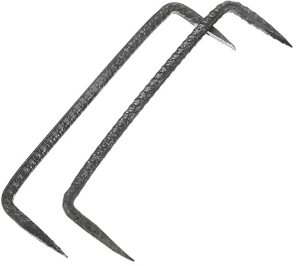 IWOWHERO 2 pezzi Chiodi Fissaggio Doppia Punta Heavy Duty per Lavori Legno e Costruzioni Resistenti Deformazioni per Falegnameria e Fissaggi Robust