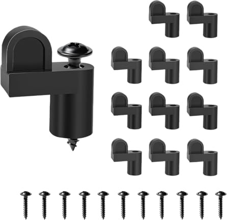Clips für Moskitonetze, 12 Stück, robust, mit Schrauben für Rahmen, für Winterstürme, Studenten, Büro, Wohnung und Zuhause