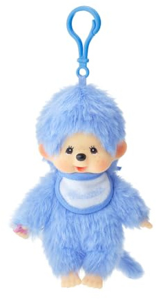 Monchhichi Bunte Beanies, 14 cm, Sortiert, Originalpuppe in lebendigen Farben, Flexibler Plüsch mit Flaschenfunktion, modernes Kawaii-Design von Sekiguchi zum Sammeln