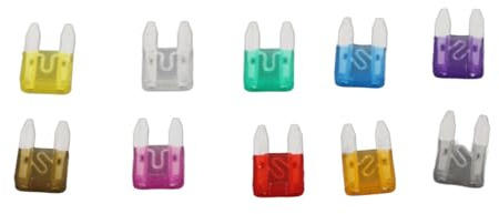 Naroote 100 St Slitstark Bil Standard Bladsäkring Mini Set 2A 3A 5A 7.5A 10A 15A 20A 25A 30A 35A för Fordonselektronik
