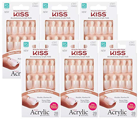 Kiss Salon Acrylic Natural Brief Encounter (6 Pack)