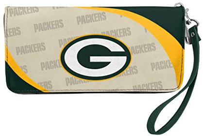 Littlearth NFL Green Bay Packers Curve Zip Organizer, Team-Farbe, 20,3 x 10,2 x 2,5 cm