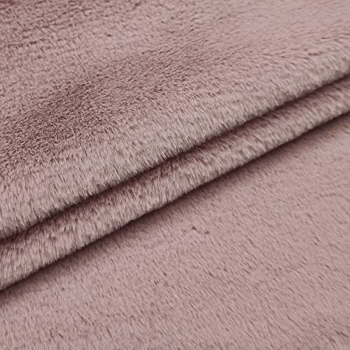 Panini Tessuti, Tessuto Pelo Peluche, Venduto al Mezzo Metro, 1 qtà = 50 cm; 2 qtà = 100 cm - Ideale per Cappotti, Ponchi, Mantelle, Capispalla, Accessori, Costumi