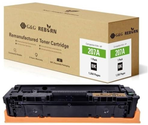G&G Toner ersetzt HP 207A Kompatibel Schwarz 1350 Seiten Reborn remanufactured 21281