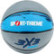 Sport-Thieme Streetball-Basketball 3x3 | Outdoor-Basketball u. Indoor Trainings-Basketball | Max. Grip, Wetterfest, Robustes Gummigemisch | Größe 6 | 600 g | Grau-Blau | Markenqualität