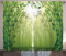 ABAKUHAUS Bambou Rideaux, Les Arbres en Bambou dans la forêt, Décoration Intérieure Accent Lot de 2 Panneaux, 280x175, Vert Avocat