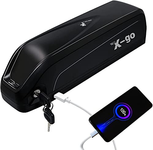 X-go Batteria per Bici elettrica 48V 13ah Batterie agli ioni di Litio per Bicicletta Ebike 1000W 750W 500W 350W 250W Bafang/Tongsheng e Altri Motori (48V 13Ah 30Amp)