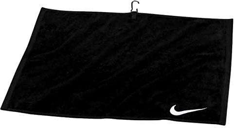 Nike Performance Golf Towel, Asciugamano Unisex-Adulto, Nero/Bianco, Taglia Unica (Uomo)