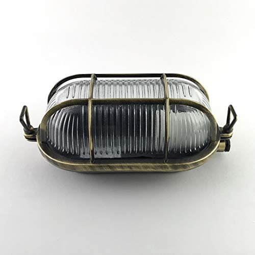 KsH und Co IP64 Ovale Schottleuchte mit Flügelschrauben