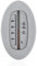 Reer Baby-Thermometer für die Badewanne mit süßem Unterwasserwelt-Motiv, kindersicheres Bade-Thermometer - Grau