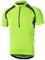 BERGRISAR Herren Radtrikot Fahrradtrikot Kurzarm, Halbem Reißverschluss Rennrad Mountainbike Trikots T Shirt 3+1 Taschen BG060, Grün, Groß