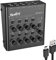 Moukey Ultra Low-Noise 8-Channel Line Mixer for Sub-Mixing, DC 5V 8-Stereo Mini Audio Mixer, Ideal for Small Clubs or Bars, Guitars, Bass, Keyboards or Stage Mixer-MAMX3