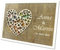 Personalisierter Bilderrahmen mit Herz – Geldgeschenk zur Hochzeit, Taufe, Geburtstag – Kreative Verpackung für Geldgeschenke – Später als Fotorahmen nutzbar (18cm x 24cm Variante 2)