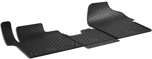 Walser DirtGuard Gummi Fussmatten Auto für Citroen Jumpy III/Peugeot Expert/Toyota Proace/Opel Vivaro/FIAT Scudo, 100% passgenaue Auto Fußmatten, robuste Universal Fußmatte Auto