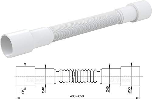 ECOLAM® flexi Rohr Flex - Schlauch Flexrohr Abgangsrohr Anschluss Verbindung 50/40 A72 Alcaplast