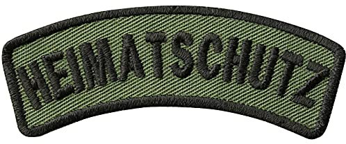 HEIMATSCHUTZ Aufnäher - Bundeswehr Patch zum annähen/aufbügeln | Bundesheer Militär Abzeichen Tactical Morale Aufbügler/Applikation für alle Stoffe | 70x20mm