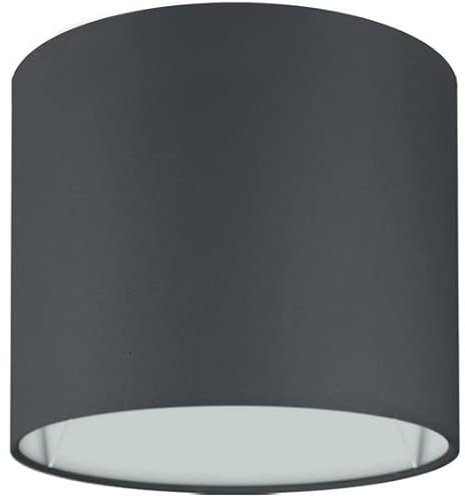 Wogati® Premium Lampenschirm E14/E27 Baumwolle | Schwarz | Ø14cm Höhe 12,3cm | Für Stehlampe, Hängelampe und Tischlampe