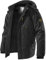 CARWORNIC Herren Skijacke Warme Wasserdicht Winterjacke Für Herren Outdoor Wanderjacke Schwarz Winddichte Sport Snowboardjacke Funktionsjacke Mit Abnehmbarer Kapuze Groesse L