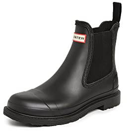 HUNTER Commando Chelsea Boot, nero, 42 EU