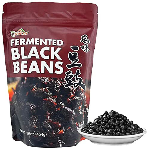 Apexy Fermented Black Beans, Douchi, 16oz