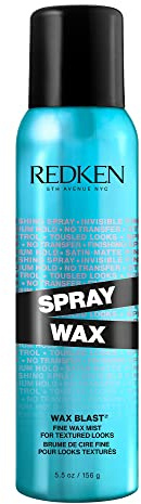 Redken Spray Wax Invisible Texture Mist | For All Hair Types | High Impact Finishing Spray-Wax | Adds Volumizing Body & Dimension With A Satin-Matte Finish | Medium Control | 5.5 Oz