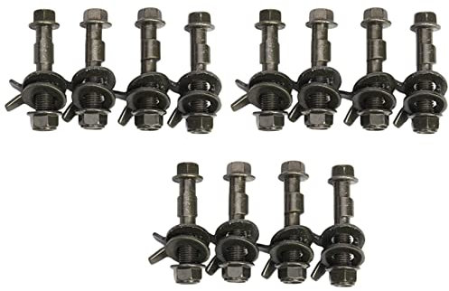 Ntcpefy 12 Stücke 14mm Vier Achs Vermessung Einstellbare Sturz Bolzen 10.9 Intensität