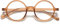 VEVESMUNDO Blaulichtfilter Runde Brillen Groß Retro Kunststoff Brillenfassung Dekobrille Nerdbrille Ohne Stärke (1 Stück Braun Lesebrille, 0)