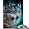 Puzzles für Erwachsene 1000 Teile Schönes Wolf Puzzle für Erwachsene Holzpuzzle Lernspiel Herausforderung Spielzeug (Größe 50x75cm)