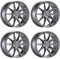 4x Schmidt Felgen TwentyOne 8.5Jx19 ET28 5x112 TitanBrushed kompatibel mit Mercedes AMG A-Klasse AMG A35 4-matic (F2A)