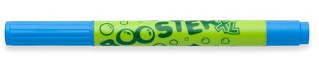 JOLLY Booster XL, 12 Stifte, Hellblau, nachfüllbare und ungiftige Fasermaler, für Kleinkinder ab 3 Jahren, auswaschbare Tinte, Spitzen austauschbar, Spitze unversenkbar