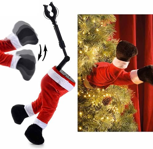 Gruppo Maruccia - Weihnachtsbeine mit Bewegung - Weihnachtsdekoration für Baum, Schaufenster, Krippe - Wohnkultur, NTL144