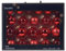 Decoris Set di 21 palline di Natale in vetro, 5-7 cm, opache, lucide e trasparenti, per albero di Natale, in vetro Kerstbal, diametro 7 cm, 21 pezzi, colore: rosso