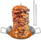 Brocheta Vertical BBQ, Soporte Vertical para Brochetas Kebab Pinchos de Pollo de Acero Inoxidable BBQ Skewer Grill con 3 Pinchos de Repuesto Soporte Vertical Brasileño para Bistec