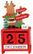 Holdes Countdown-Kalender zu Weihnachten – Dekoration von Tischkalender aus Holz, Dekoration für den Schreibtisch, tragbar, für Zuhause