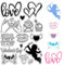 craspire Valentinstag klare Gummistempel Herz Cupid PVC Silikon Stempel Siegel Transparente Silikonstempel für Kartenherstellung DIY Scrapbooking Kartenherstellung Fotoalbum Dekoration