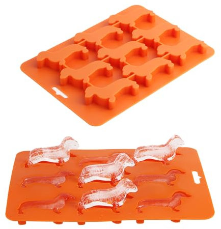 Xingrun Moule à glaçons en forme de chien Bac à glaçons en silicone en Teckel