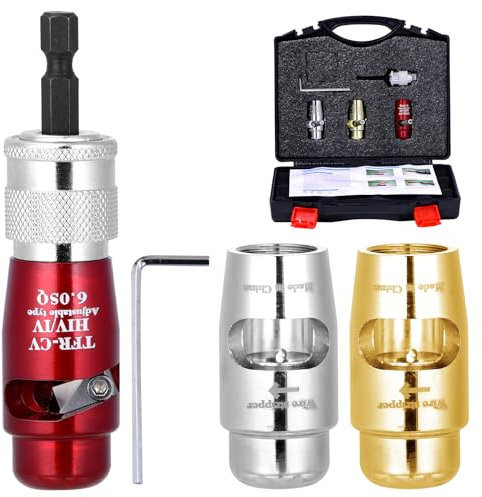 PEESHON Electric Wire Stripping and Twisting Tool Set,Durable Drill Wire Stripper Tool,Multifunctional Electrician Cable Stripper,Quick Cable Stripping and Connector for Professional Electricians