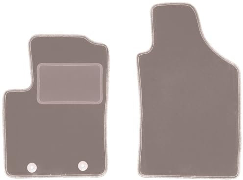 Wielganizator vorne Fußmatten Velours passend für: FIAT 500 (2007-2013) Cabrio, Hatchback Autoteppiche beige Automatten 2-teilig - Passgenau