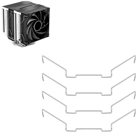 Lepidi CPU Cooler Fan Clip, 4 Pieces, 9 cm, For Desktop, Alloy Steel