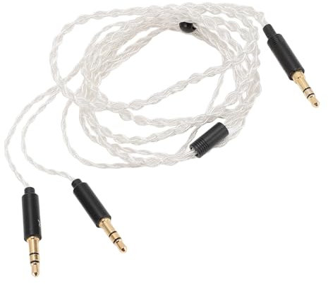 Plyisty 3,5-mm-auf-Dual-3,5-mm-Kopfhörerkabel, Upgrade-Ersatzkabel für Hifiman Sundara, Arya, Ananda, He400se und Mehr, 3,9 Fuß