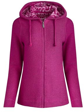 Weird Fish Chicoa Full Zip Macaroni Hoodie Magenta Size 12. (Jumper/Sweater/Fleece)