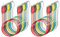 Cleqee Lot de 20 pinces crocodiles électriques à double extrémité pour connexion de circuit électrique Test électrique 5 couleurs