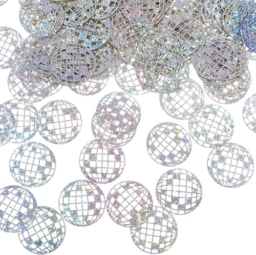 Xinjoduz Disco Tischdeko 100 Stück Discokugel Konfetti Glitzer Disco Kugel Tischkonfetti Discokugel Tischstreu Party Konfetti Mittelstück Dekorationen für Geburtstage Tischdeko Partys 70er 80er