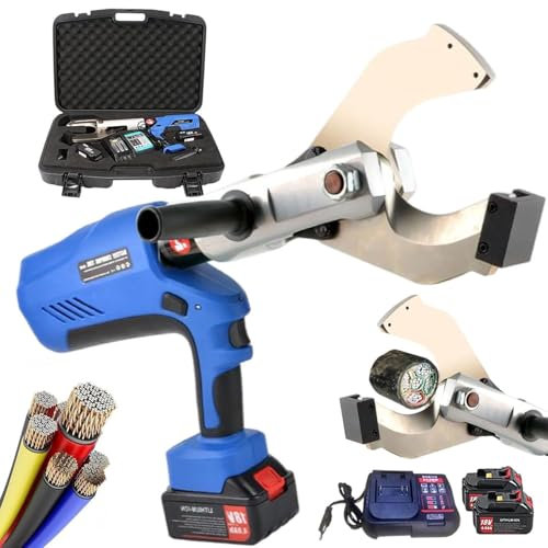 LQQYJSM Coupe-Câble Électrique À Cliquet 120kn/160kn avec Affichage LED/Batterie, Coupe-Câble Rechargeable Et Coupe-Fil, Coupe-Câble Électrique Hydraulique 18v pour Câble CU/Al,135C