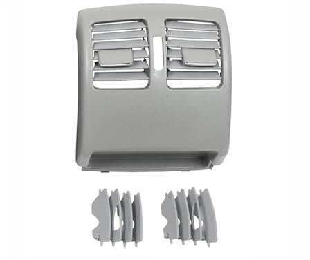 HCPAVEXT Lüftungsauslass Klimaanlage Auto Für Mercedes Für Benz C E-Klasse Coupé W204 W207 C180 C200 C220 C260 C300 2007-2013 Rücksitz-Klimaanlage AC-Entlüftungsgitter Auslass(Standard Grey)