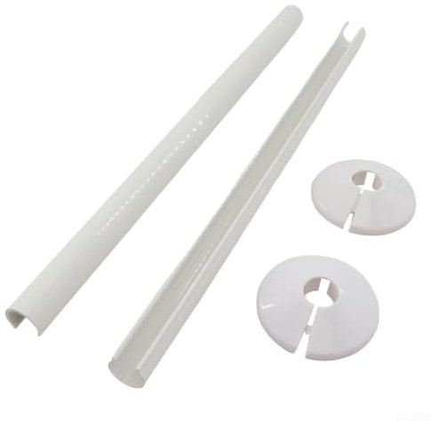ReachMall 4 PCS Radiator Pipe Covers And Pipe Collars, Radiator Pipe Covers 15 X 300Mm, 16Mm Radiator Pipe Collars Cover For Radiator Pipe ﻿