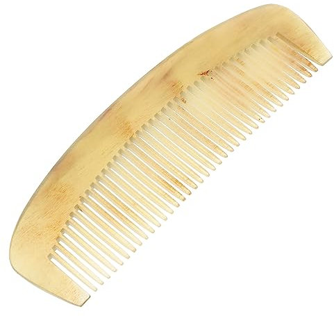 NULYLU Hornkamm Für Haarpflege Antistatischer Haarkamm Aus Natürlichem Horn Für Reise Und Tägliche Kopfhautmassage