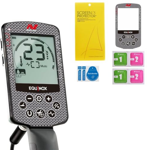 Tuvzylory Universal Controller Screen Protector for MINELAB EQUINOX 700/900 with Precision Durable Anti-Fingerprint Dust-Resistant Full Access Design Cleaning Kit Included(EQUINOX 700/900)